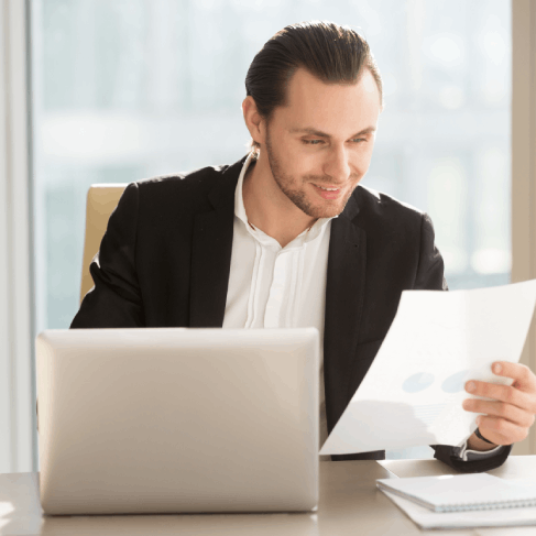 Translator preparing USCIS compliant file for Birth Certificate Translation Services in New York immigration use.